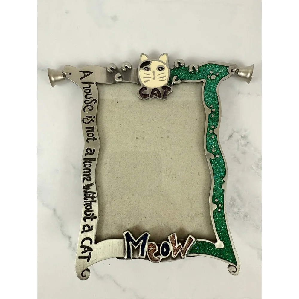 CAT Picture Frame with Bells 